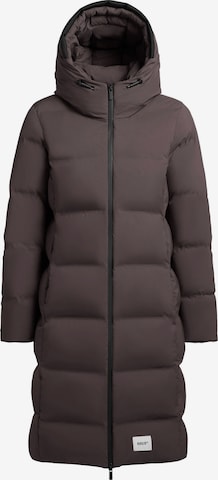 khujo Pitkä talvitakki 'Finnie3' värissä harmaa: etupuoli