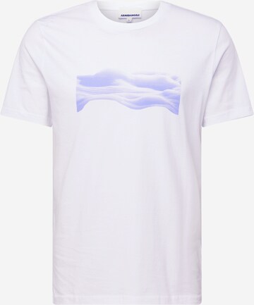 ARMEDANGELS Bluser & t-shirts 'JAAMES WAVY CLOUDS' i hvid: forside