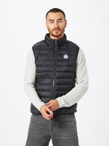 North Sails Bodywarmer 'SKYE' in Zwart: voorkant