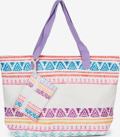 styleBREAKER Strandtasche 'Strandtasche Azteken Muster - Boho' in One Size in flieder, Produktansicht