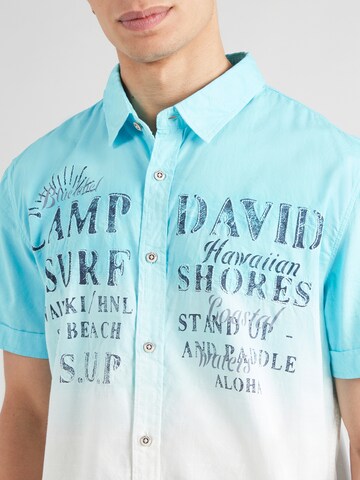 CAMP DAVID Regular fit Button Up Shirt in Blue