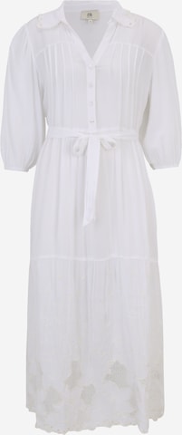 River Island Petite Shirt Dress in White: front