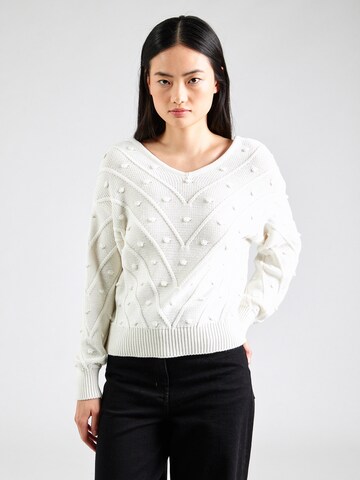 ABOUT YOU Sweater 'Hermine' in White: front