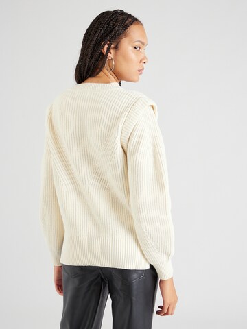 PULZ Jeans Pullover 'MARLA' i hvid