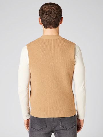 ABOUT YOU x Kevin Trapp Knit Cardigan 'Jerome' in Brown