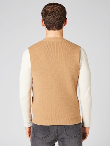 ABOUT YOU x Kevin Trapp Knit cardigan 'Jerome' in Brown