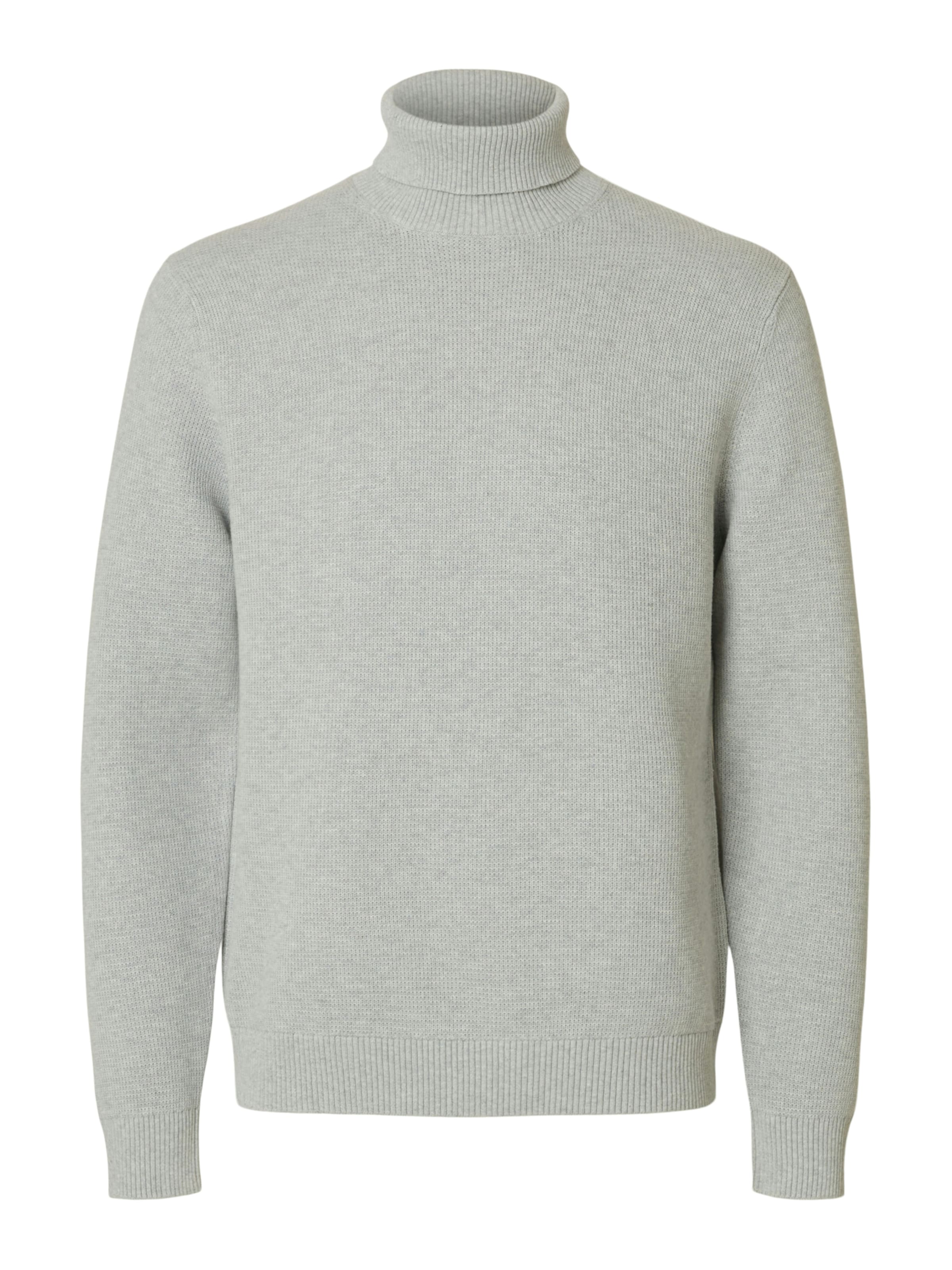 Pull-over 'SLHDane' SELECTED en gris : devant