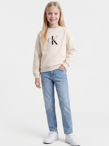 Felpa 'SEASONAL' di Calvin Klein Jeans in beige: frontale