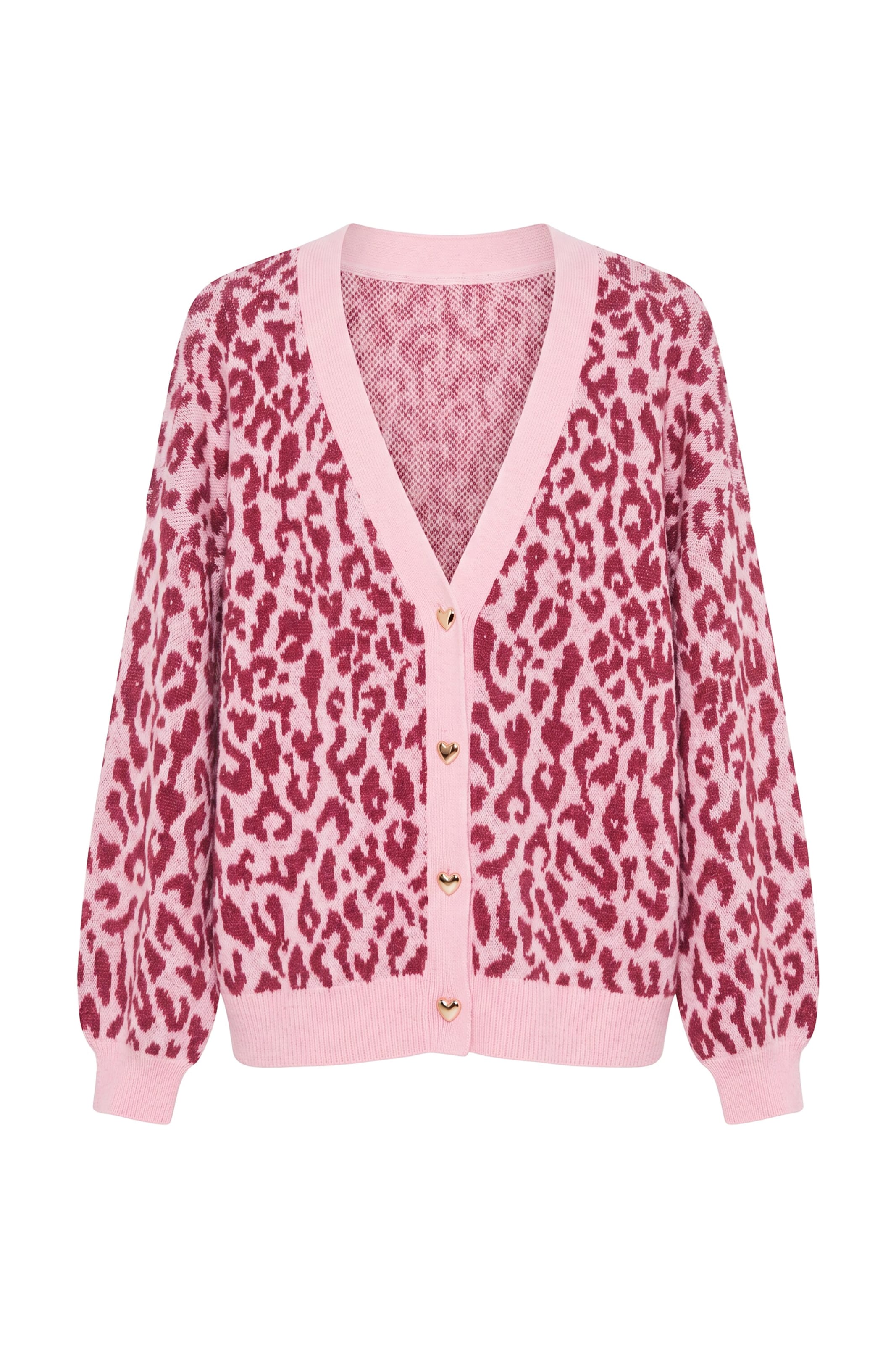 Studio Untold Strickjacke in Pink: Vorderseite