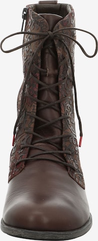 THINK! Lace-Up Ankle Boots in Brown