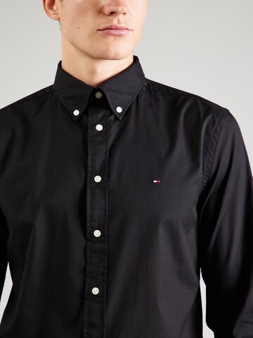 TOMMY HILFIGER Regular fit Πουκάμισο 'Flex' σε μαύρο