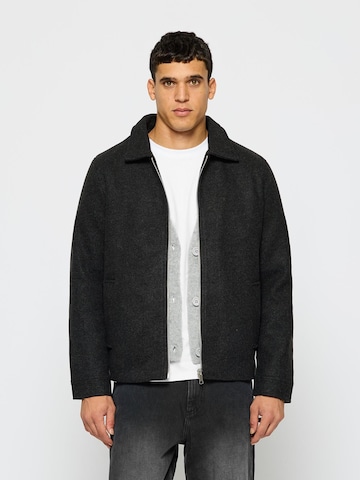 Burocs Übergangsjacke 'Zipped'‌‌‌‌‌‌‌ in Schwarz