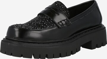 ALDO Classic Flats 'BIGSTRUT' in Black: front