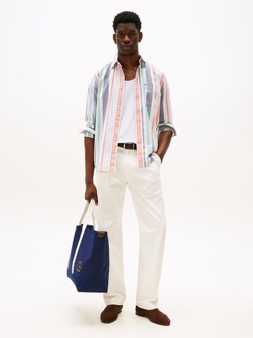 TOMMY HILFIGER Comfort fit Overhemd 'Oxford' in Oranje