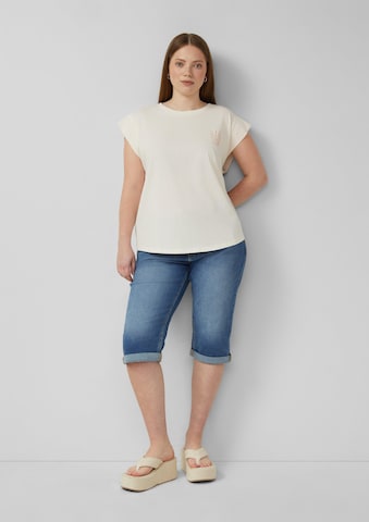 T-shirt QS en beige
