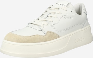Sneaker low 'Ciano' de la GUESS pe alb: față