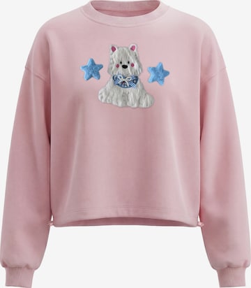 Sweat-shirt MYMO en rose : devant