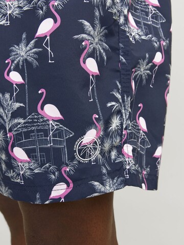Shorts de bain 'JJFIJIPLS' Jack & Jones Plus en bleu
