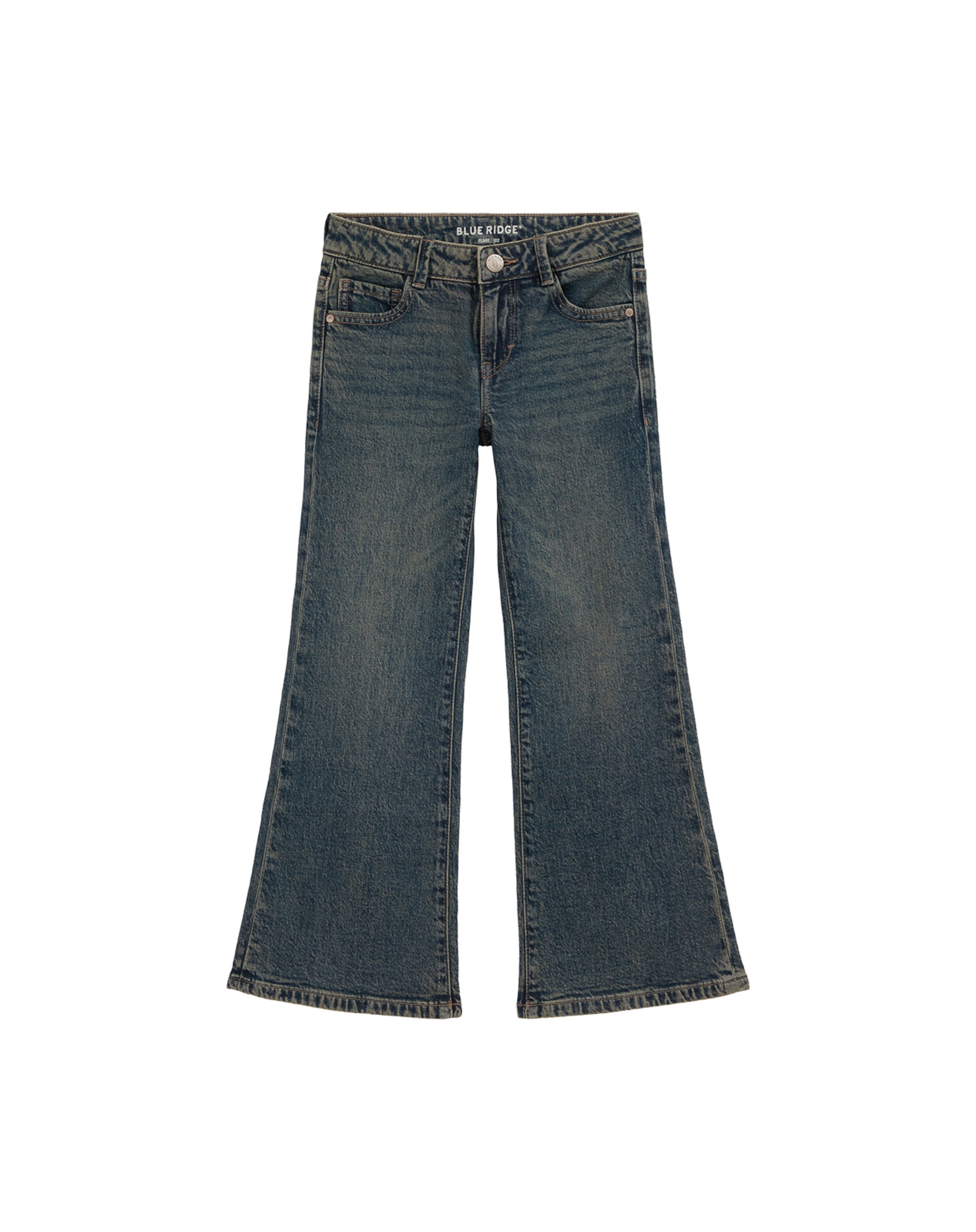 WE Fashion Flared Jeans in Blauw: voorkant