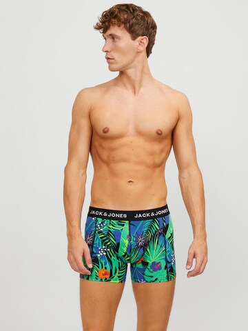 JACK & JONES - Boxers 'FLOWER' em verde: frente