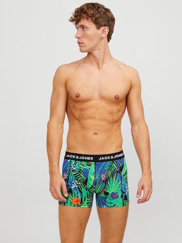 JACK & JONES Boxershorts 'FLOWER' in Groen: voorkant