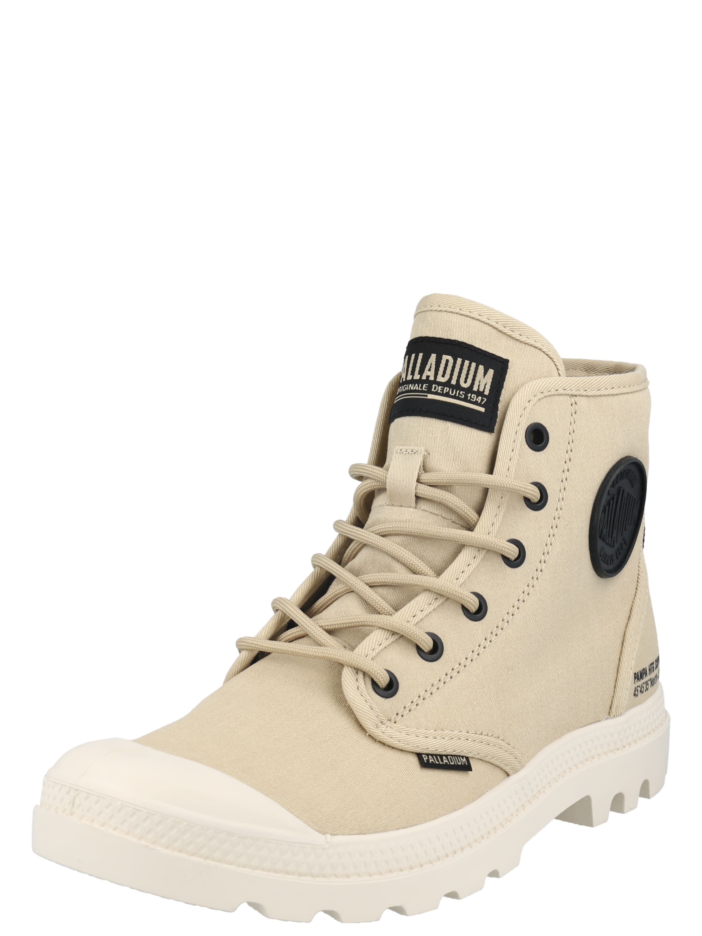 Bottines à lacets 'Pampa' Palladium en beige : devant