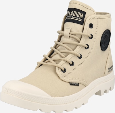 Palladium Lace-Up Ankle Boots 'PAMPA' in Beige / Black, Item view