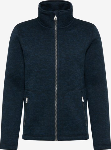 DreiMaster Maritim Fleece jas in Blauw: voorkant