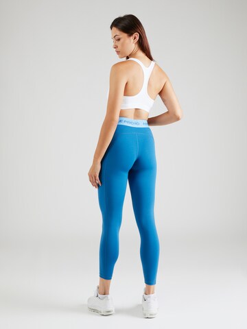 NIKE Skinny Sporthose in Blau