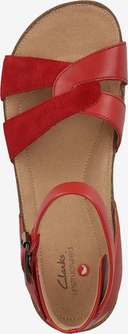 Sandales CLARKS en rouge