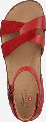 CLARKS Sandale in Rot