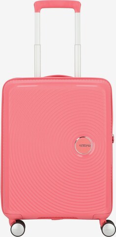 Trolley 'SoundBox' di American Tourister in rosa: frontale