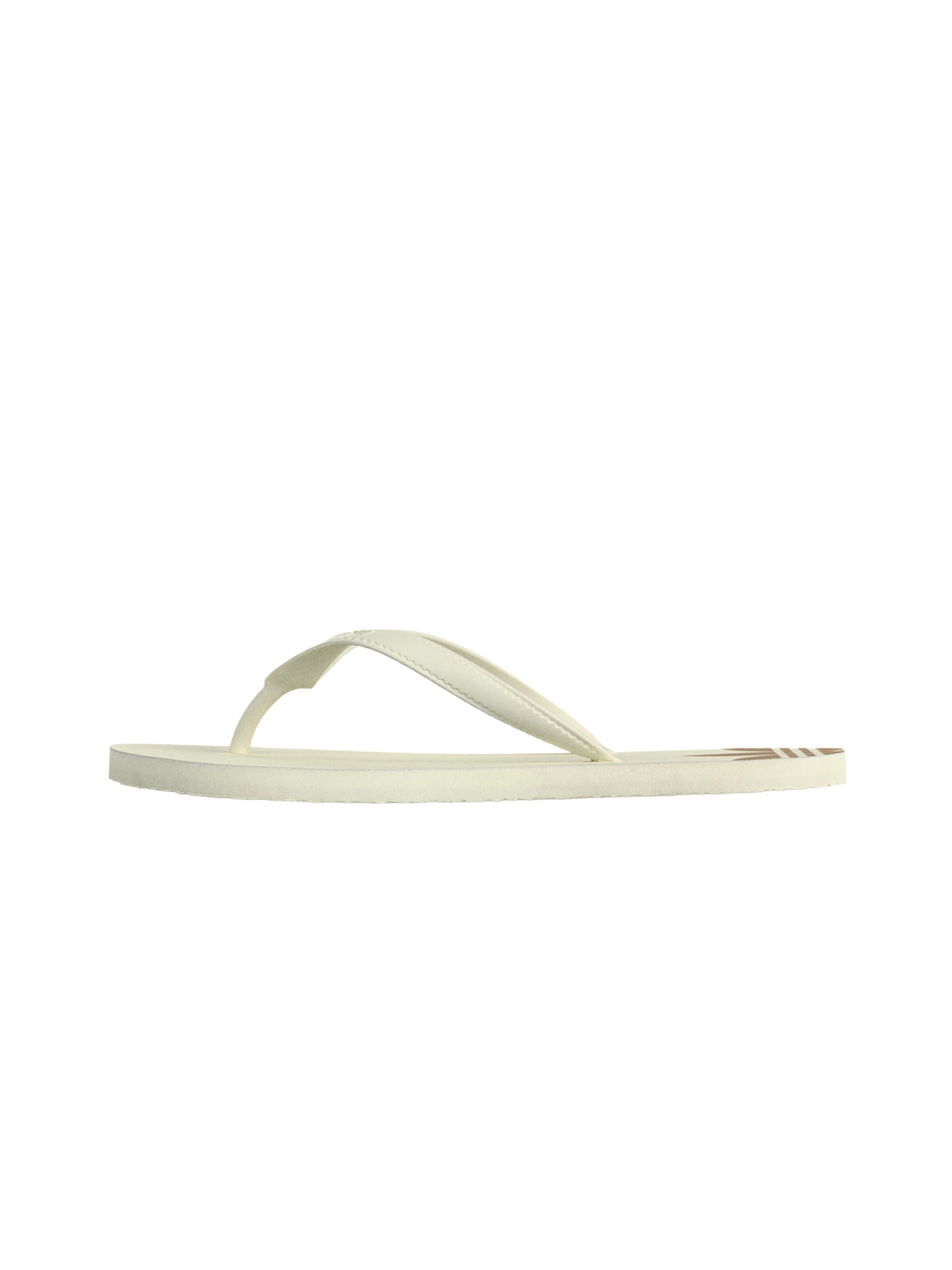 ADIDAS ORIGINALS - Chinelos de dedo 'Adi Sun' em branco: frente