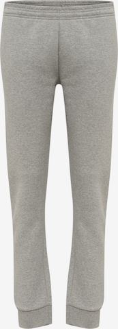Hummel Tapered Trousers 'Red' in Grey: front