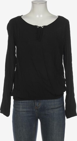 EDC BY ESPRIT Sweatshirt & Zip-Up Hoodie in S in Black: front