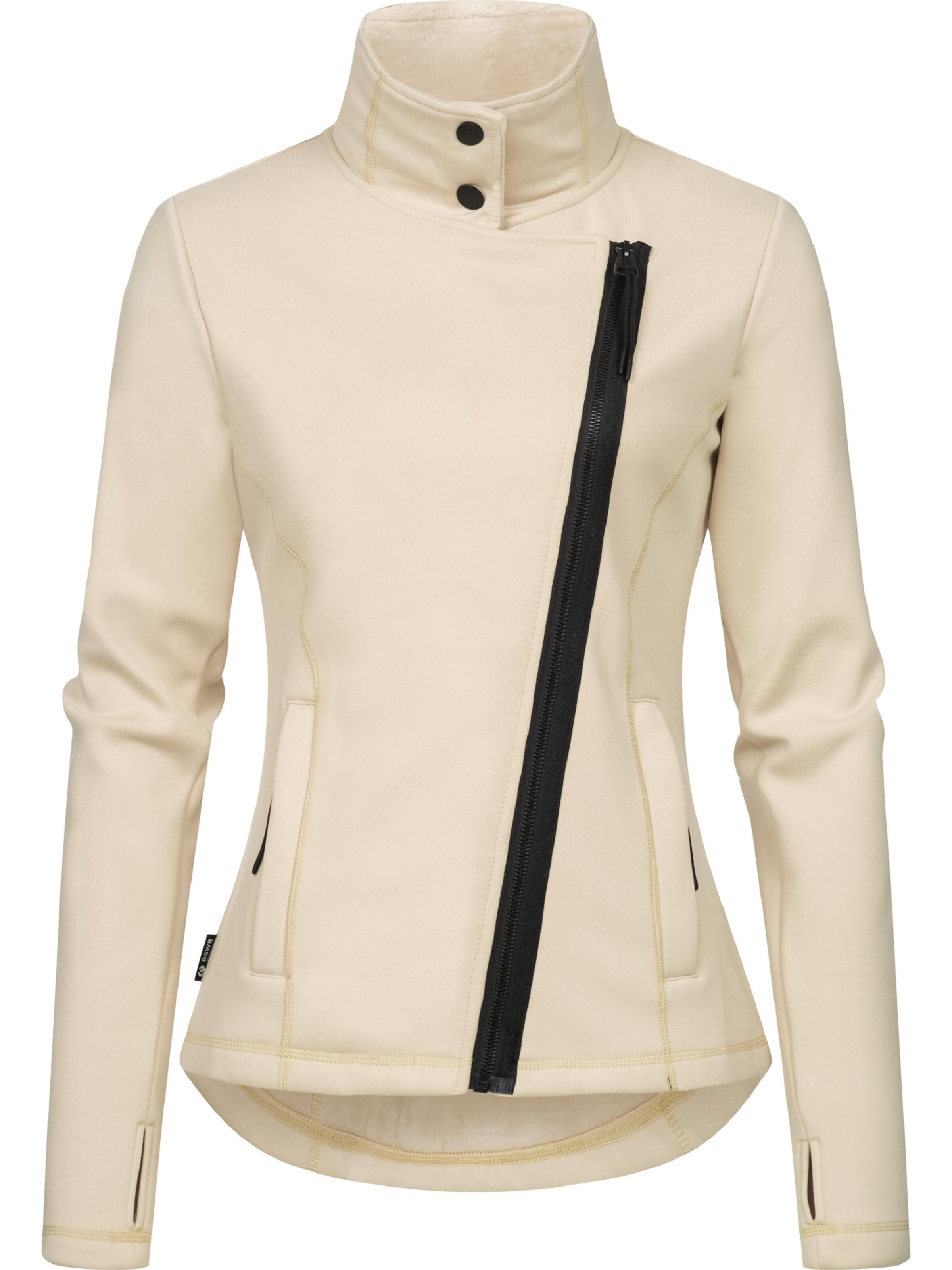 Ragwear Zip-Up Hoodie 'Saskie' in Beige