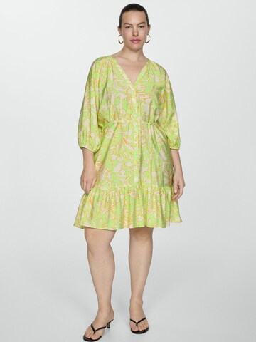 MANGO Kleid 'CLAVEL' in Gelb: Vorderseite