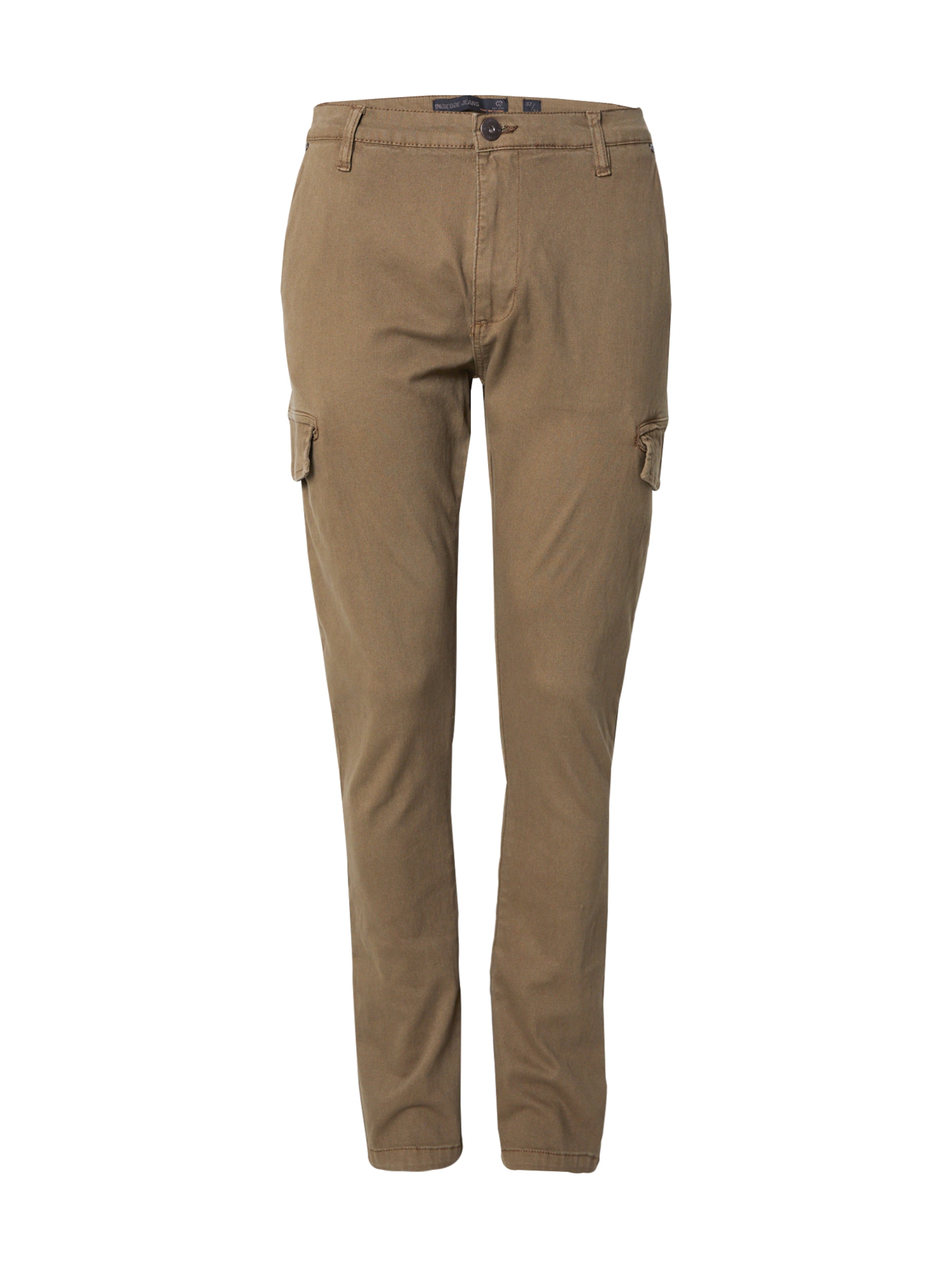 INDICODE JEANS Tapered Cargo nadrágok 'Mapp' - zöld: elől