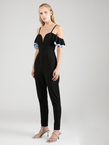 WAL G. Jumpsuit 'SIMAH' in Zwart: voorkant