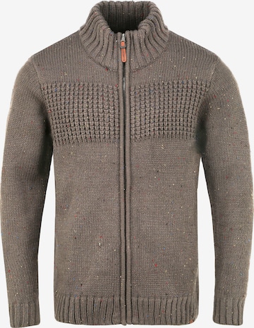 INDICODE JEANS Knit Cardigan 'Bergen' in Beige: front