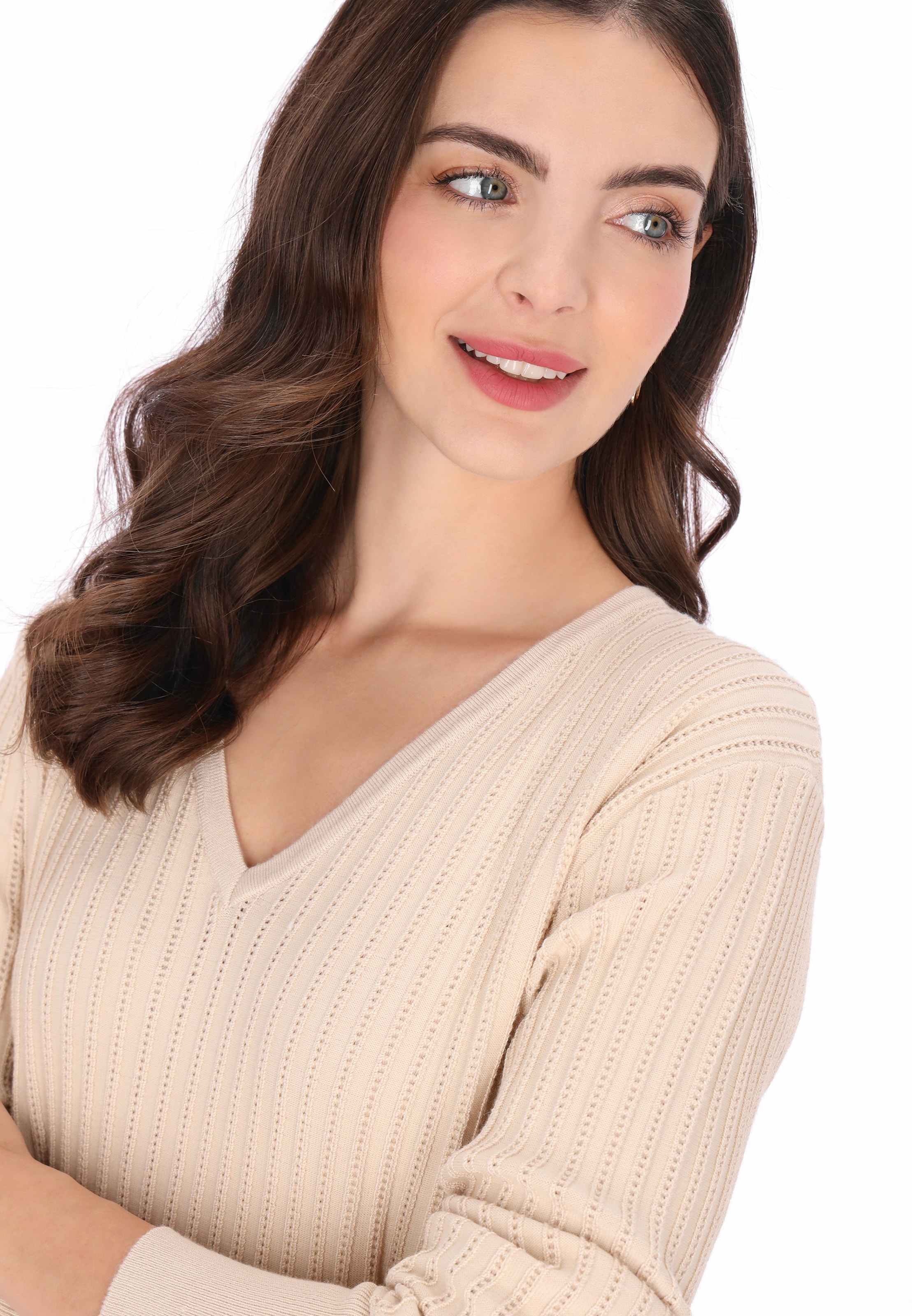 Pull-over 'Casual' Usha en beige