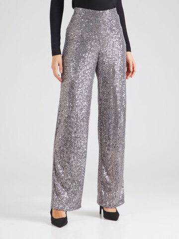 Herrlicher Wide leg Byxa 'Antona' i silver: framsida