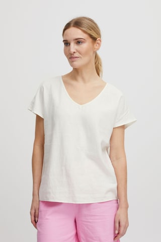 b.young Blouse 'Byfalakka' in Wit: voorkant
