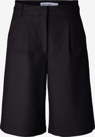 PIECES Shorts PCRikke' in Schwarz: Vorderseite