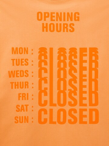 MANGO MAN T-shirt 'HOURS' i orange