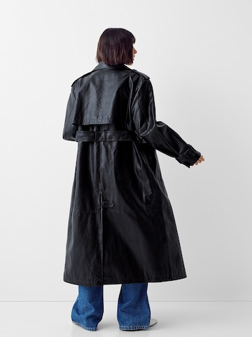 Bershka Between-Seasons Coat in Black