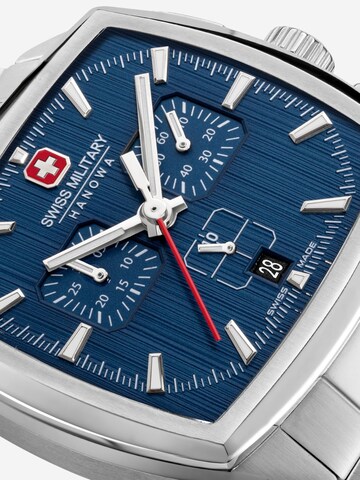 SWISS MILITARY HANOWA Analoog horloge 'Starlight' in Zilver