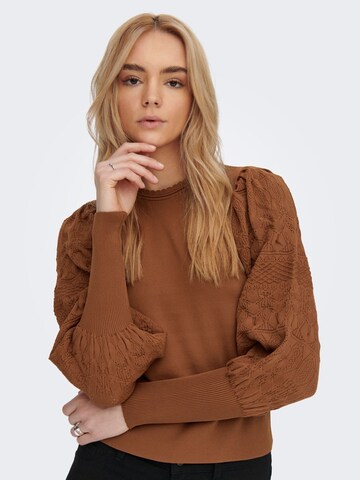 ONLY Sweater 'Melita' in Brown