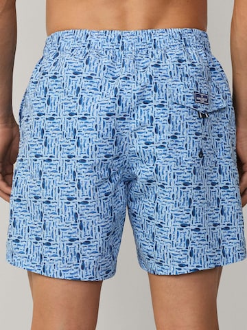 Hackett London Badeshorts 'Fish' in Blau