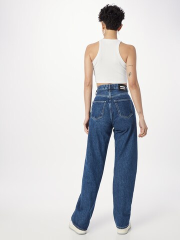 Dr. Denim Wide leg Jeans 'Echo Spiral Cut' i blå